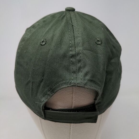 Unbranded Men's Strapback Hat Green Size OSFM Blank Vent Holes - Picture 5 of 7
